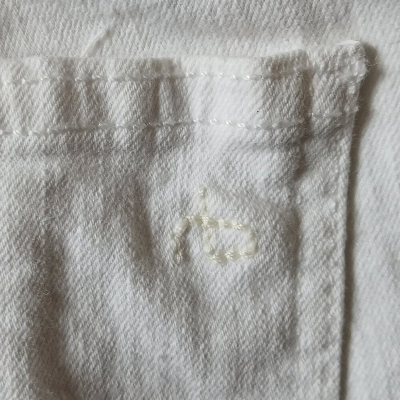 Rag and Bone High Rise Ankle Skinny Stretch White Denim Jeans Size 25 - Picture 7 of 8